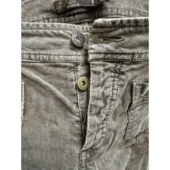 PrAna Women’s Straight Skinny Button Corduroy Pants Size 6 EUC - Picture 7 of 11